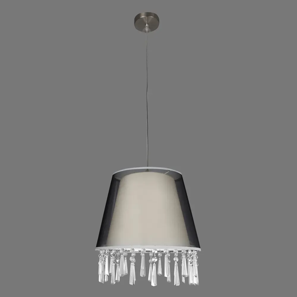 Подвесной светильник 15093H 1хЕ27х60 Вт цвет никель/чёрный Globo STLM-2089452 - Вид №3