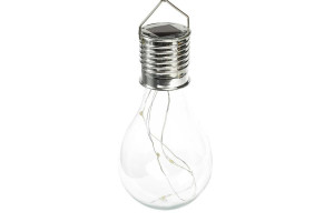 17799112 Садовый фонарь на солнечной батарее " Прозрачная", 5 led, пластик, на прищепке 2997286 LUAZON Лампочка