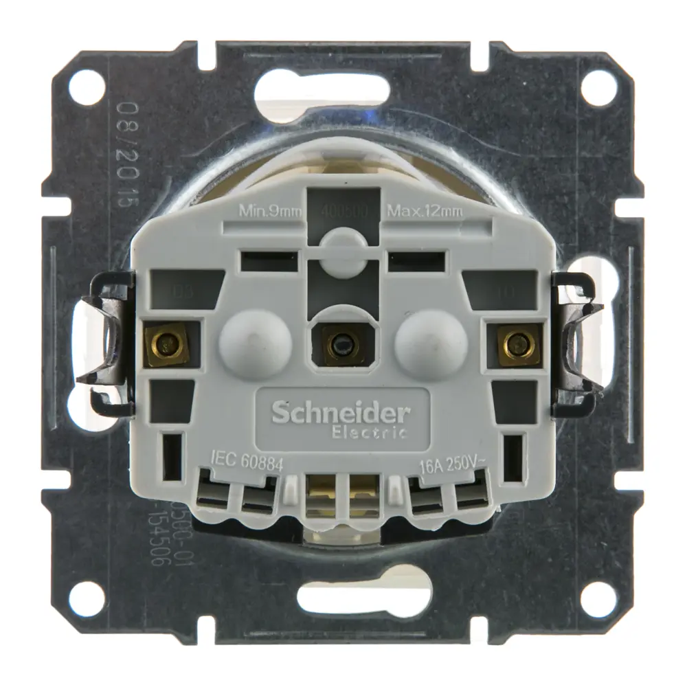 Розетка Schneider Electric Sedna с заземлением, крышка, цвет бежевый, IP44 STLM-2141276 - Вид №2