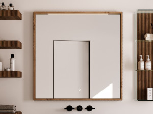 Зеркало с интегрированным освещением в рамке