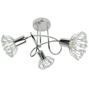 Люстра Inspire Aneth 3xE14x40 Вт, металл/хрусталь 17899534 STLM-2108475