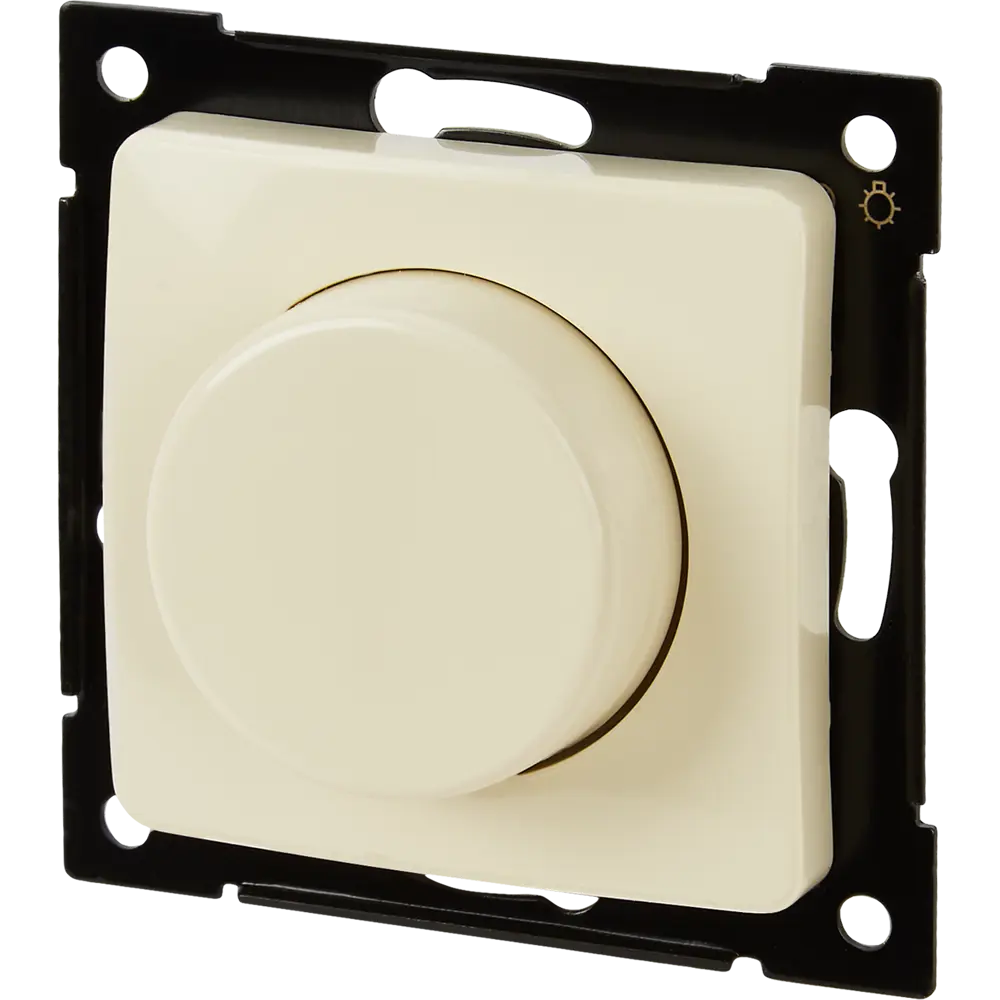 Диммер встраиваемый Hegel поворотно-нажимной цвет слоновая кость STLM-2119612 - Вид №1