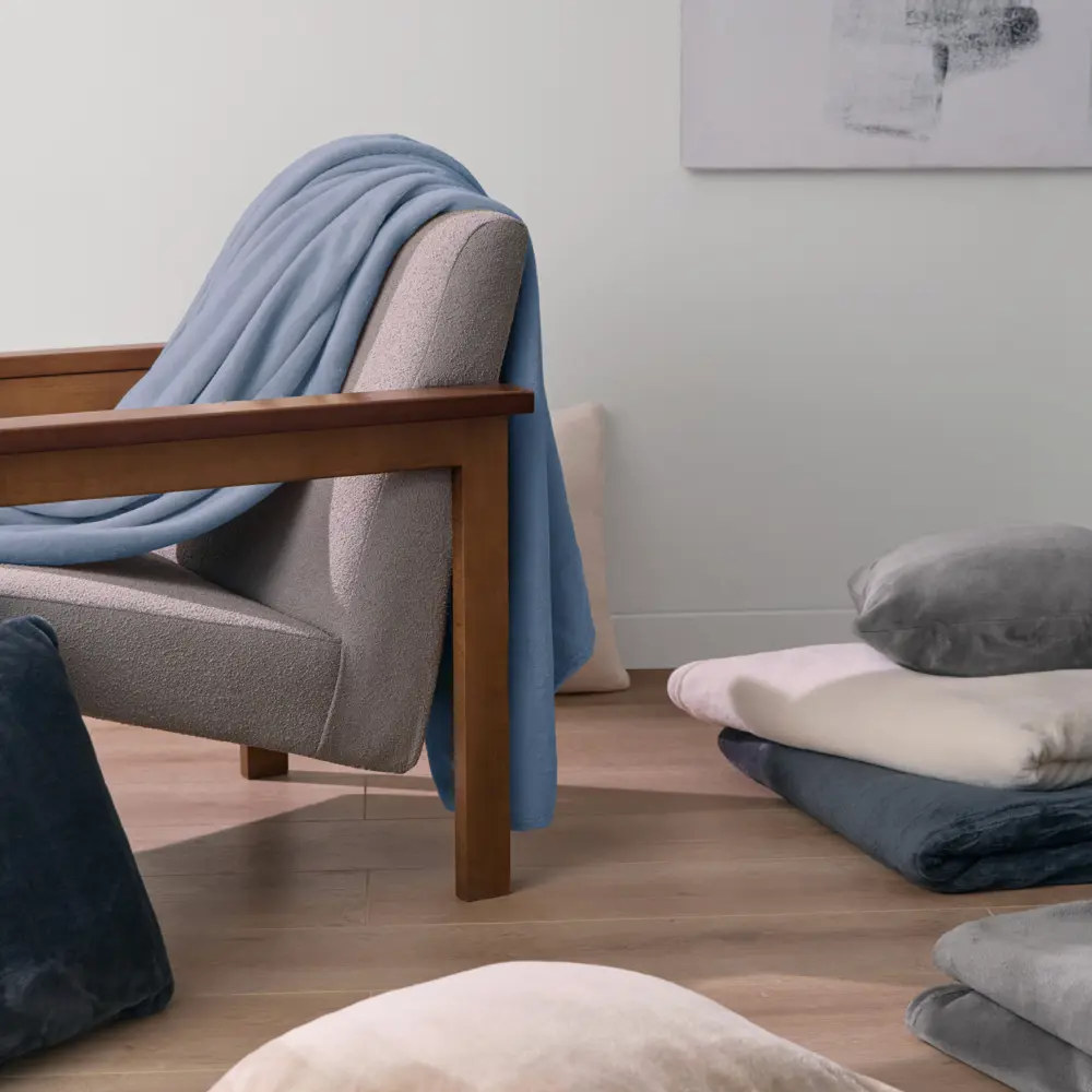 Плед KREAFORTA Flandria 200x220 см фланель цвет синий STLM-2106114 - Вид №8