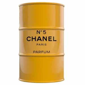 Бочка металлическая декоративная Chanel №5 Yellow XL STARBARREL  045308 Желтый
