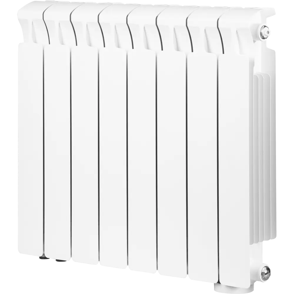 Радиатор секционный Rifar Base RB50008НПЛ 500/100 8 секций нижнее левое подключение биметалл белый В500 STLM-2137627 - Вид №1