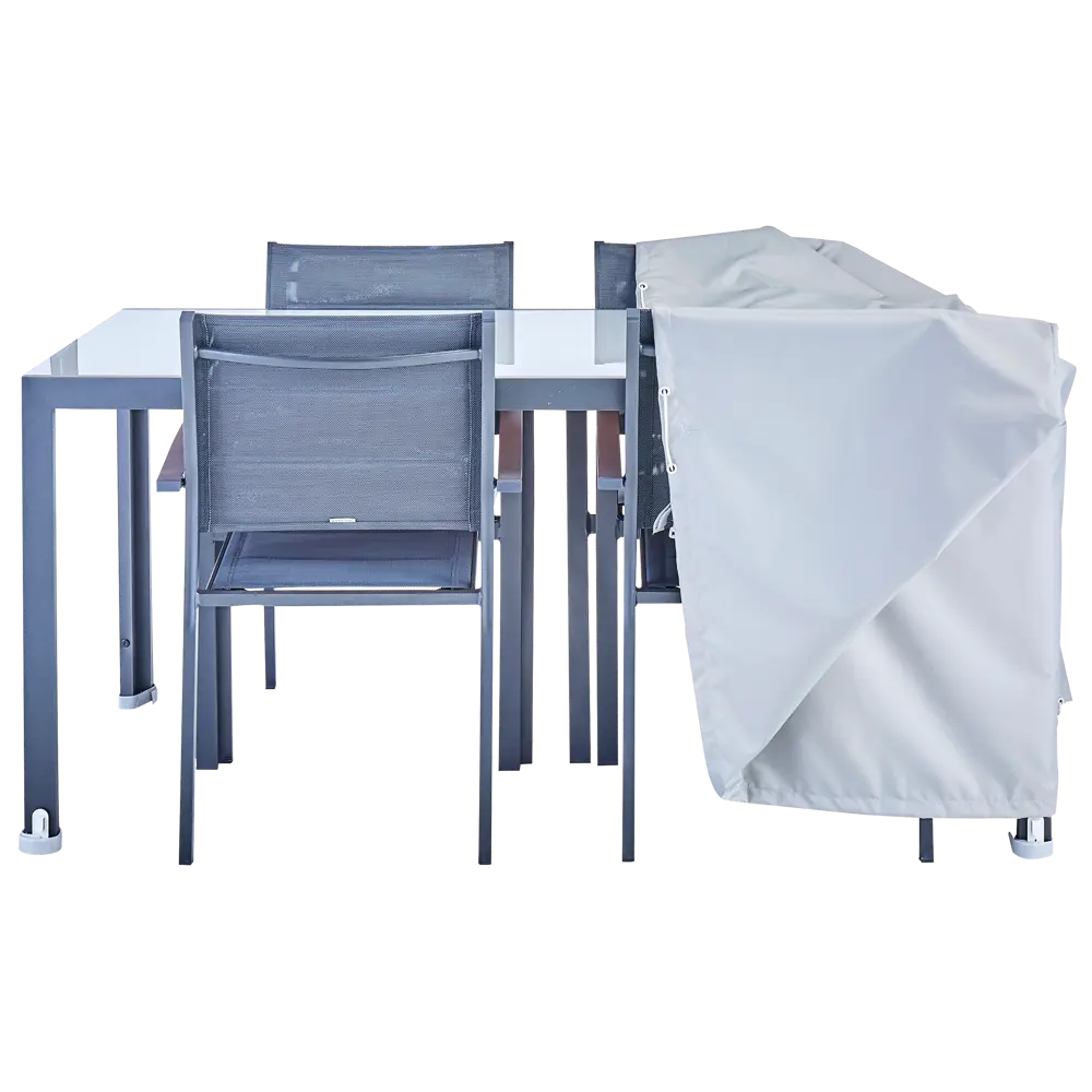 Защитный чехол для стола Naterial 170x60x110 см полиэстер светло-серый STLM-2113142 - Вид №2