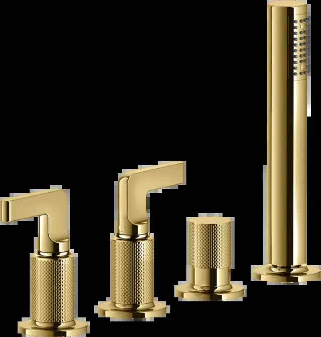 Смеситель для ванны 58043 246 Gessi Inciso ЗОЛОТОЙ PVD