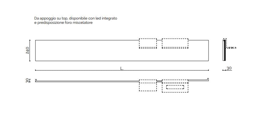 Система спинки с аксессуарами Corian® Acquapazza Corian ® elements ARCH-00039552 - Вид №10