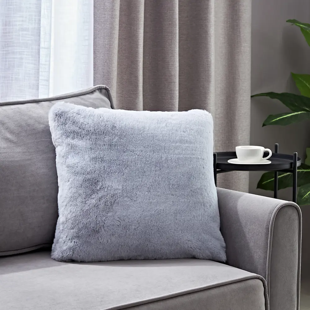 INSPIRE Подушка декоративная Swanny Granit 5 светло-серая 45х45 см 85097743 STLM-1065073 - Вид №3