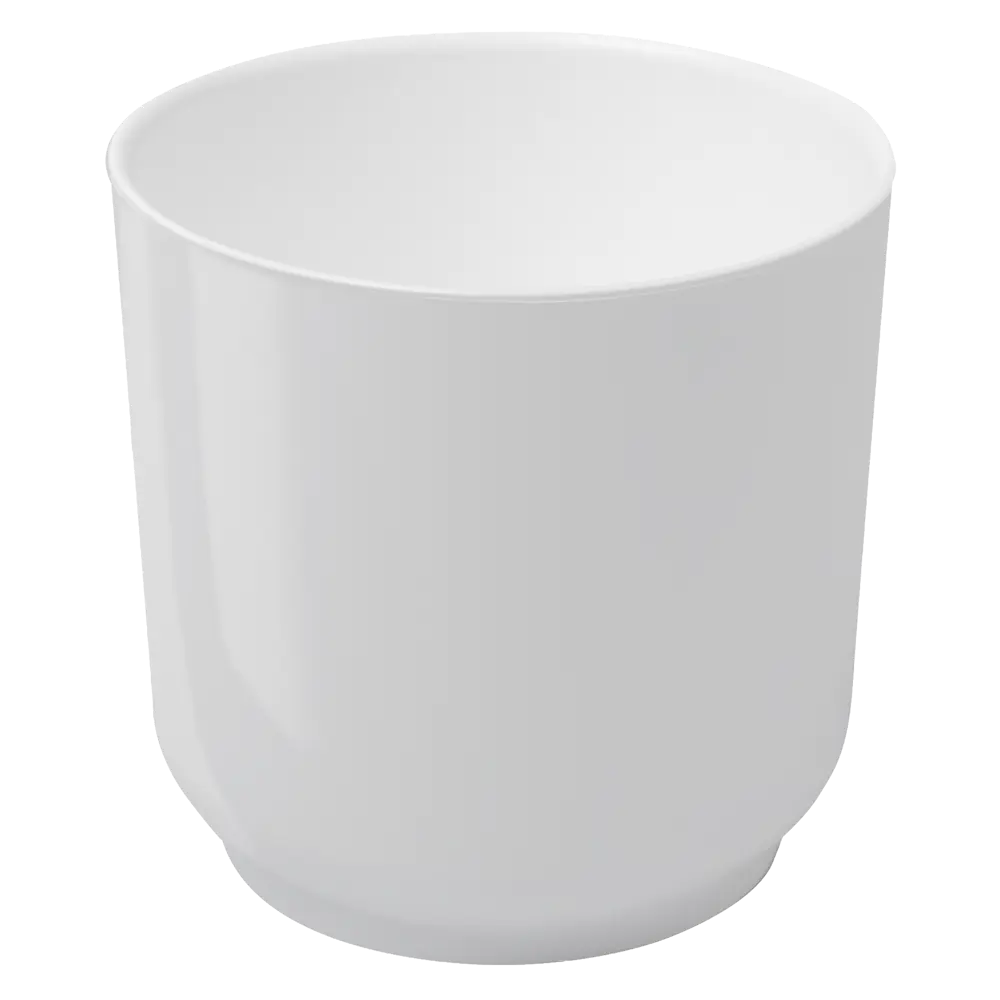 Кашпо Evergreen Design Дельта 17x17x17 см v3.2 л пластик белый STLM-2081175 - Вид №1