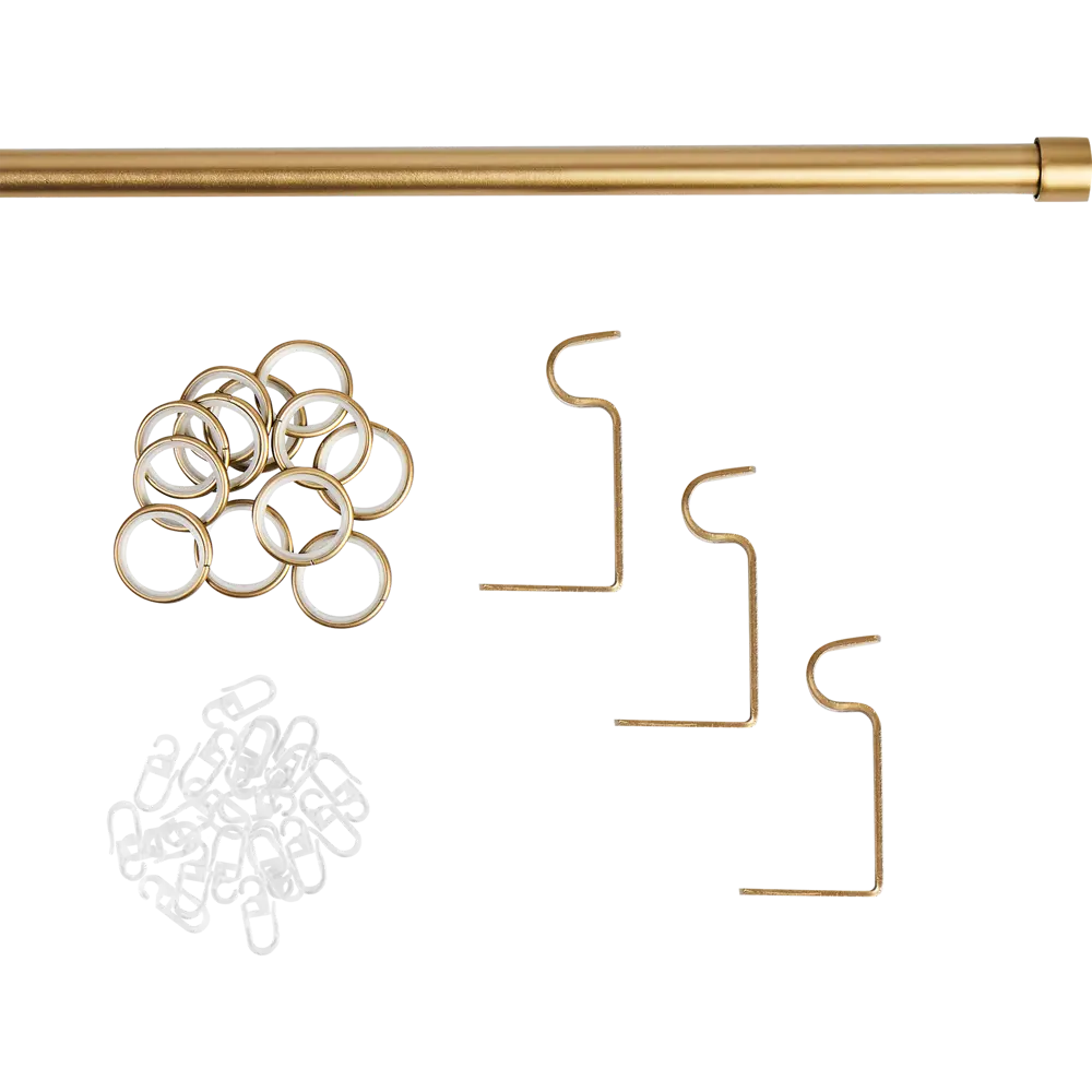 Настенный карниз раздвижной однорядный Orbis d19/16 мм 140-280 см металл цвет бронза STLM-2093488 - Вид №1