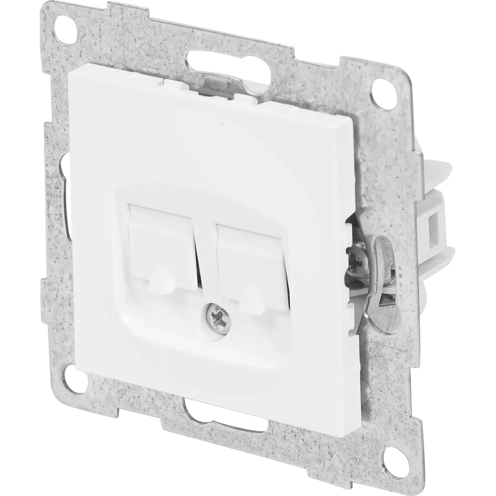 Компьютерная розетка GUSI Electric Ugra RJ45 с двумя портами 83864411 STLM-0045196