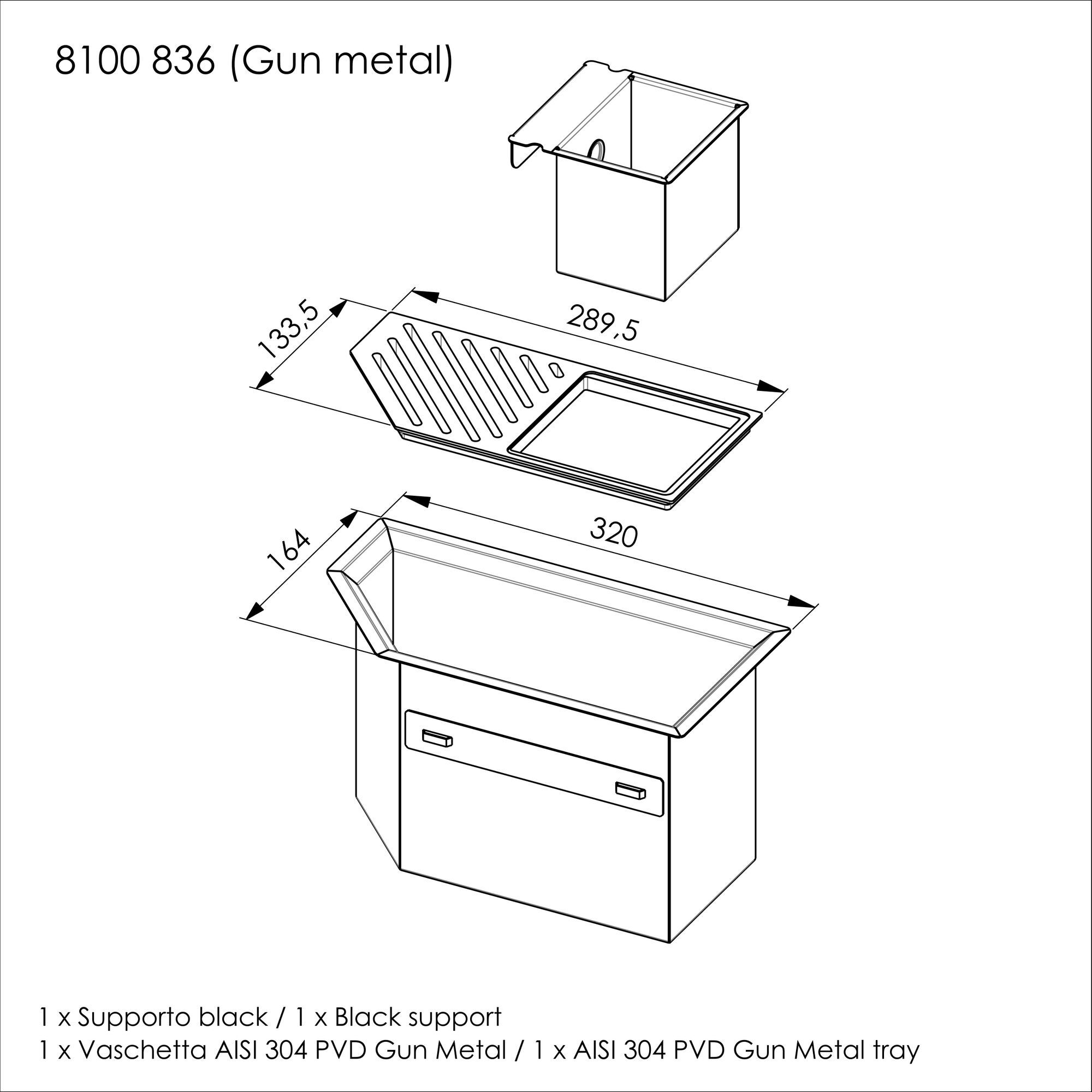 Раковина из нержавеющей стали с подходящим каналом Foster DIADE ARCH-00115732 - Вид №31