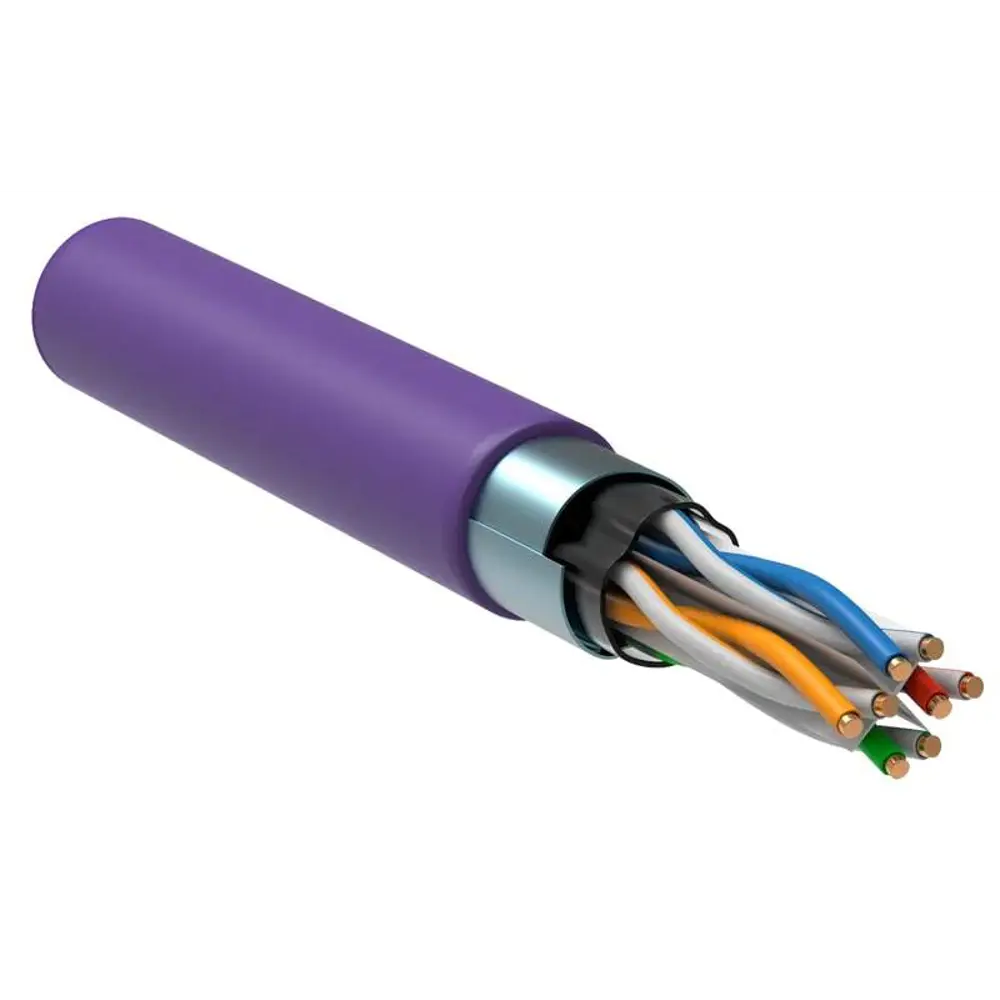 Кабель витая пара ITK F/UTP cat 6 4x2x23 AWG LSZH цвет фиолетовый Santreyd STLM-2196705