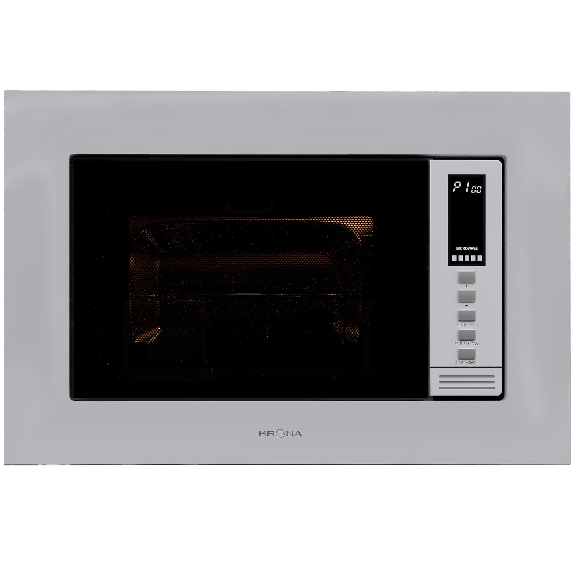 9907741 Встраиваемая микроволновая печь KRONA LAUNE 60 WH K белый KRONA1 STDN-0134456
