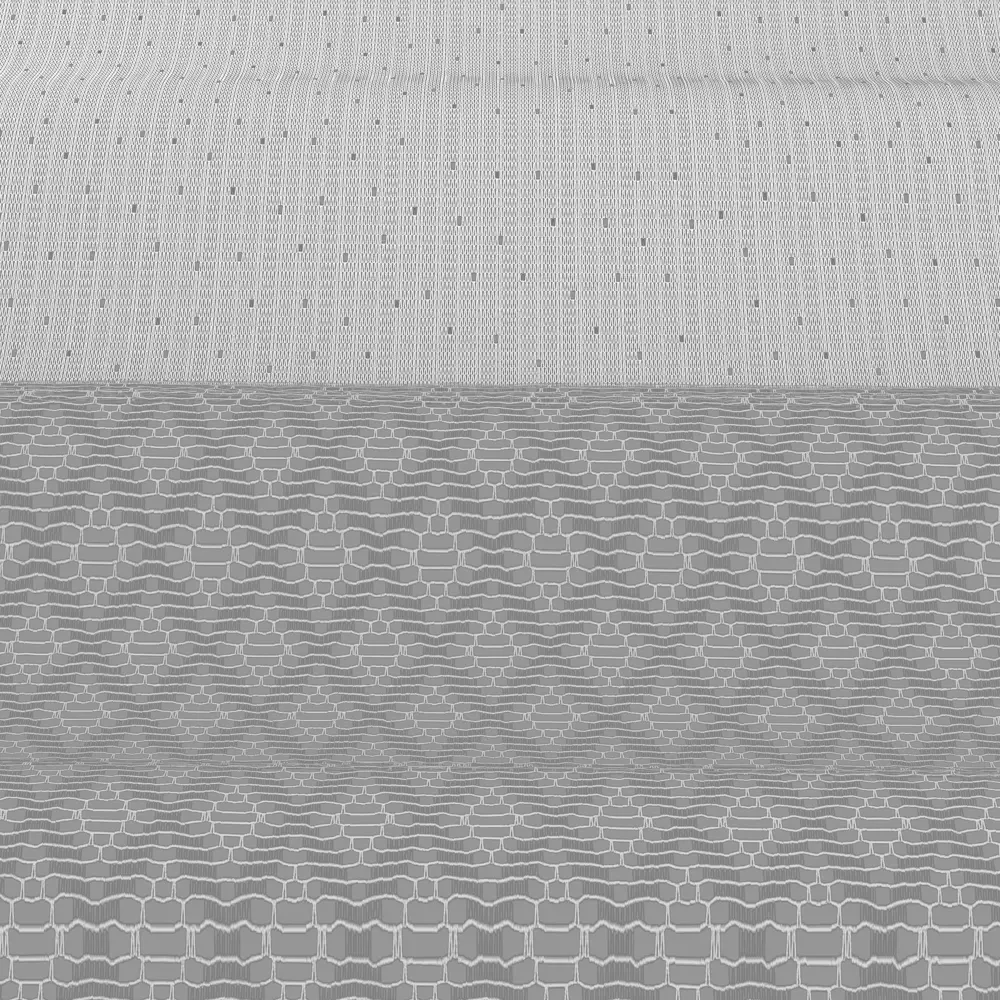 Тюль для кухни Бисквит 170x75 см цвет белый-серый Santreyd STLM-2174227 - Вид №3