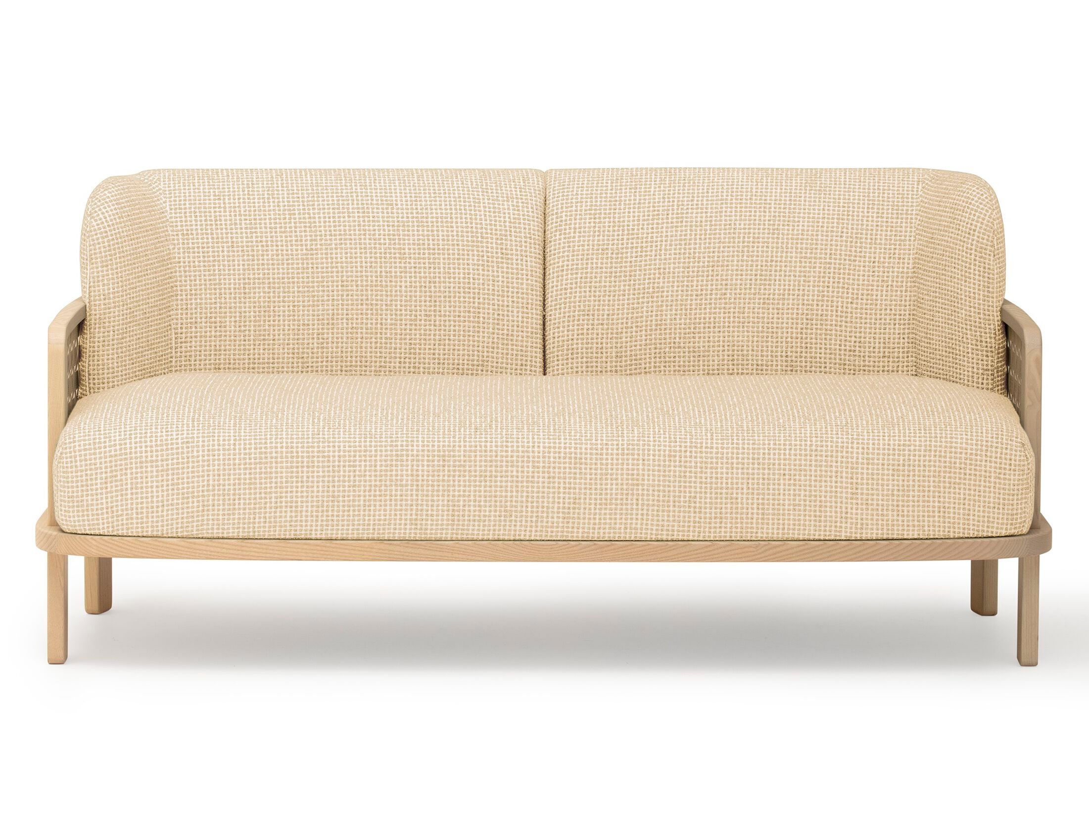 2-местный линейный диван из ясеня Billiani Raquette ARCH-00075780 - Вид №1