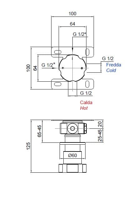 Однорычажный смеситель для душа Antoniolupi танк ARCH-00096662 - Вид №10