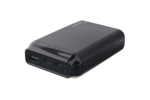 16026145 Портативный аккумулятор 10000мА/ч, USB, type-c, 2.1A, черный GPB-101 Gembird