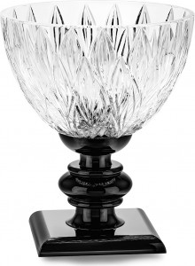 10629687 Avdeev Crystal Ваза для цветов "Версаль" "Лепесток" подставка никель Хрусталь