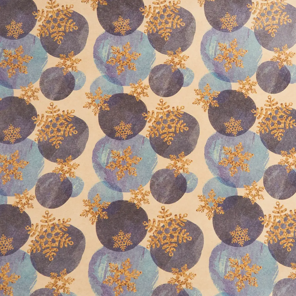 Упаковочная бумага «Новогодние шары» 70 см Симфония STLM-2027499