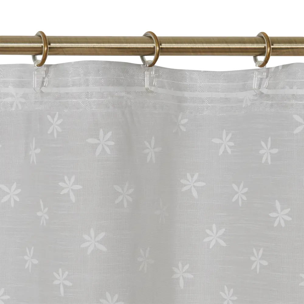 Тюль на ленте Лютик 250x260 см цвет серый MIAMOZA STLM-2052501 - Вид №6