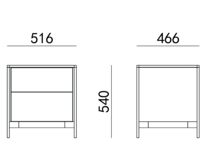 Деревянная тумбочка с ящиками HC28 maison Lonja ARCH-00022077 - Вид №1