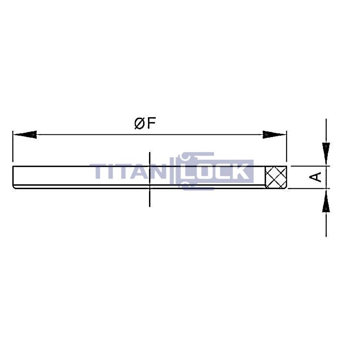 Уплотнение для молочных муфт, SMS 3/4", EPDM (черный) TL3/4EP-S TITAN LOCK  - Вид №1