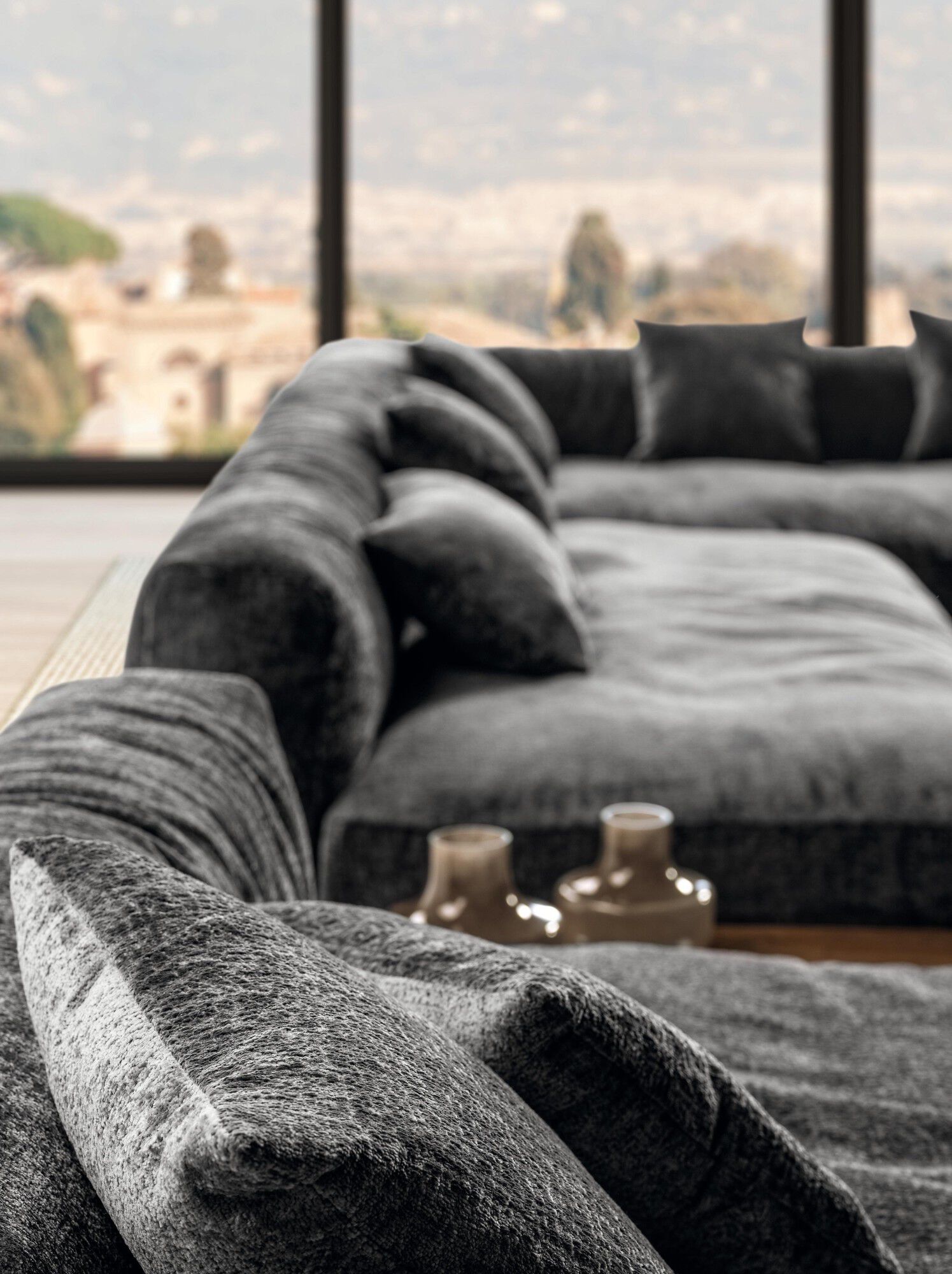 Угловой диван из ткани Lago Air ARCH-00095484 - Вид №1