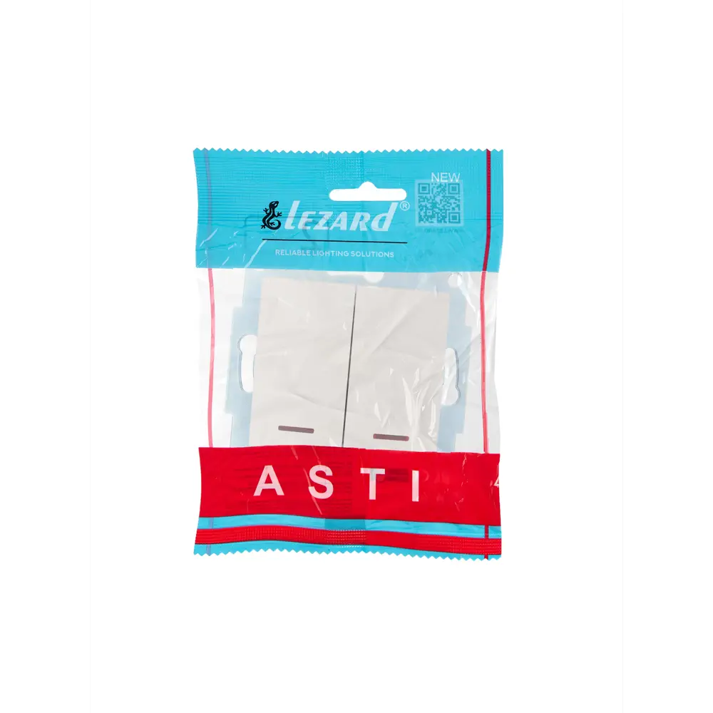 Выключатель встраиваемый Lezard Asti 2 клавиши с подсветкой цвет кремовый STLM-2124726 - Вид №3