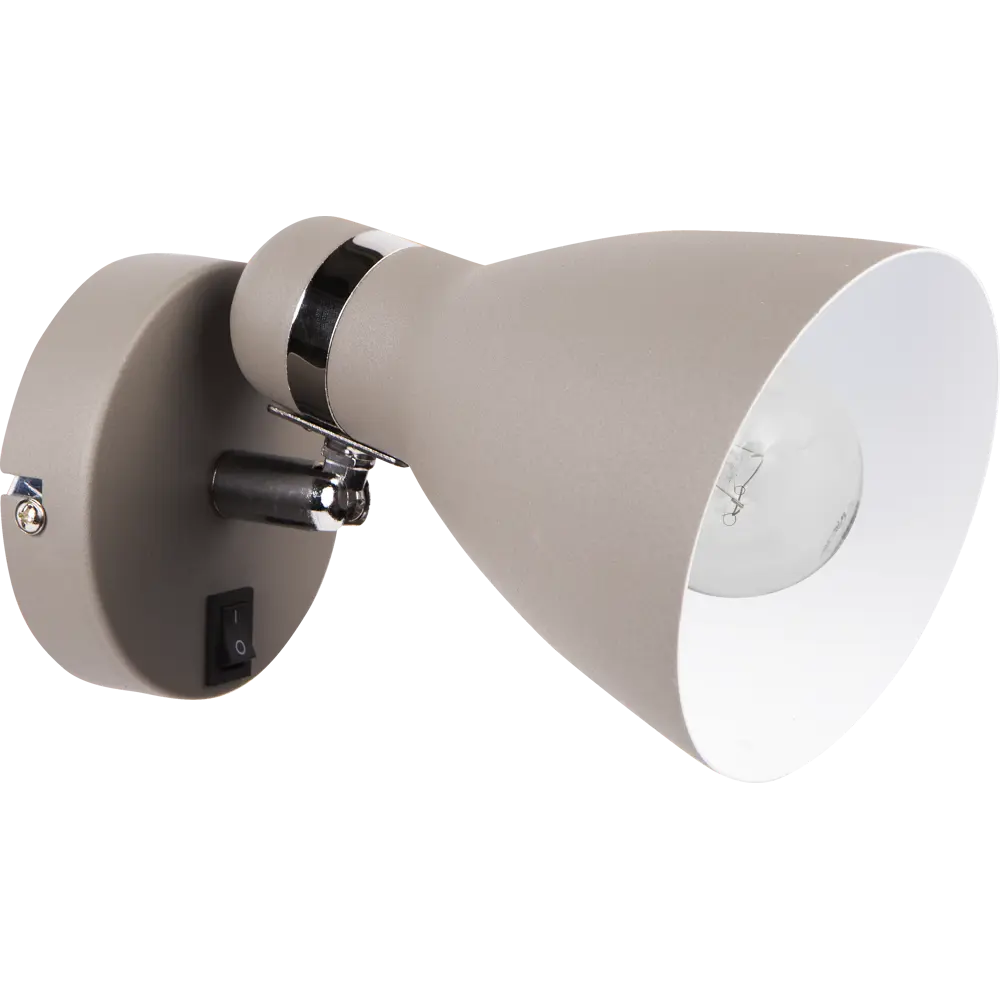 Спот поворотный Merco 1xE27x40 Вт металл цвет серый Arte Lamp STLM-2058736 - Вид №1