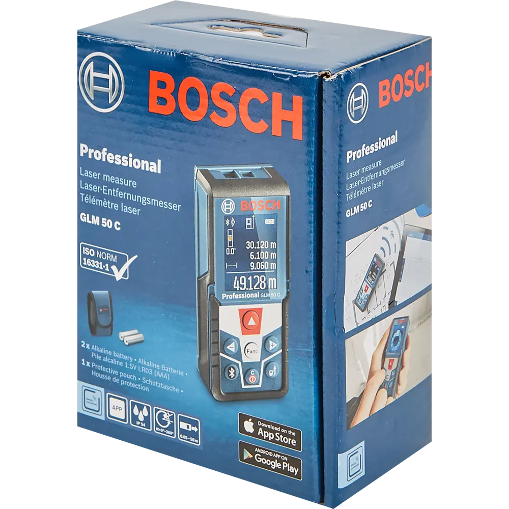 Дальномер лазерный Bosch GLM 50 C 0601072C00, до 50 м BOSCH PROFESSIONAL STLM-2106784 - Вид №3