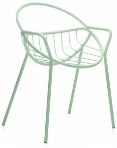 Garda Furniture Садовое кресло из стали с порошковым покрытием с открытой спинкой Nuvoletta Gn01be