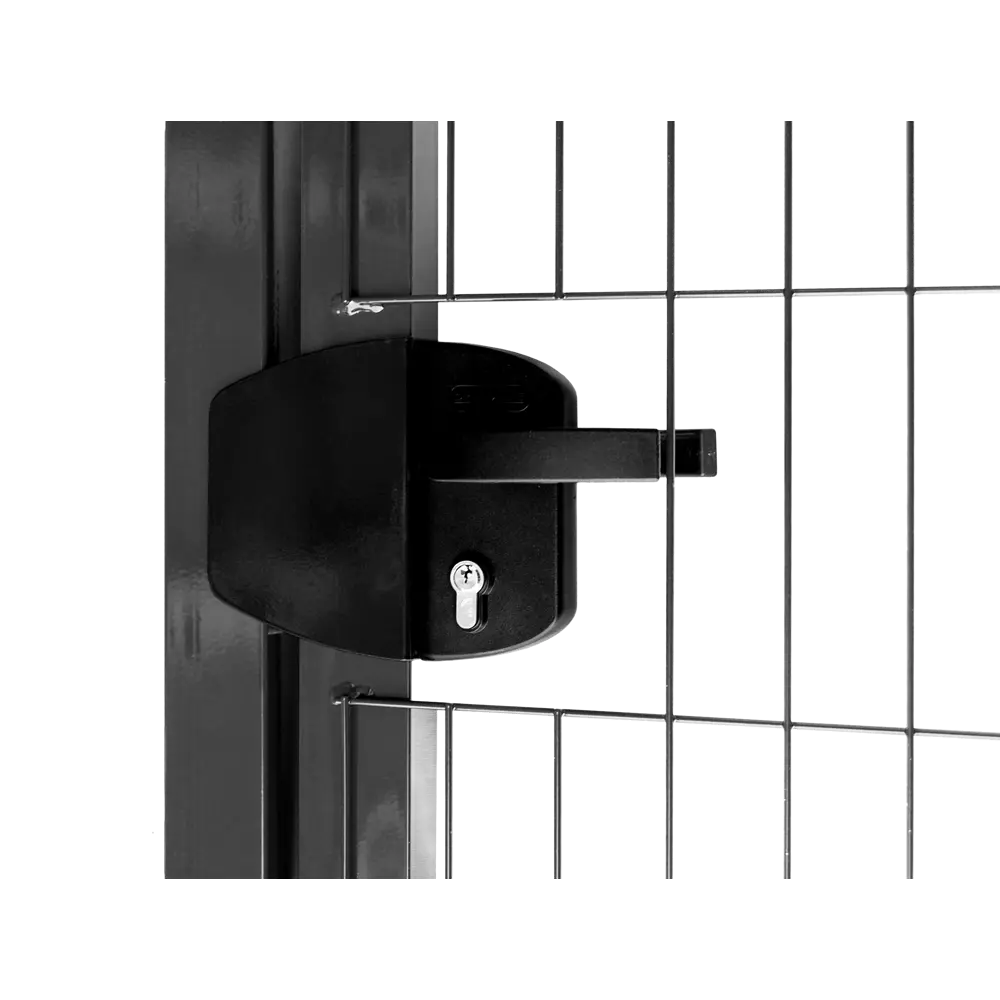 Калитка 3D Grand Line Medium 100x203 см правая универсальная RAL 7024 серый STLM-2020474 - Вид №1
