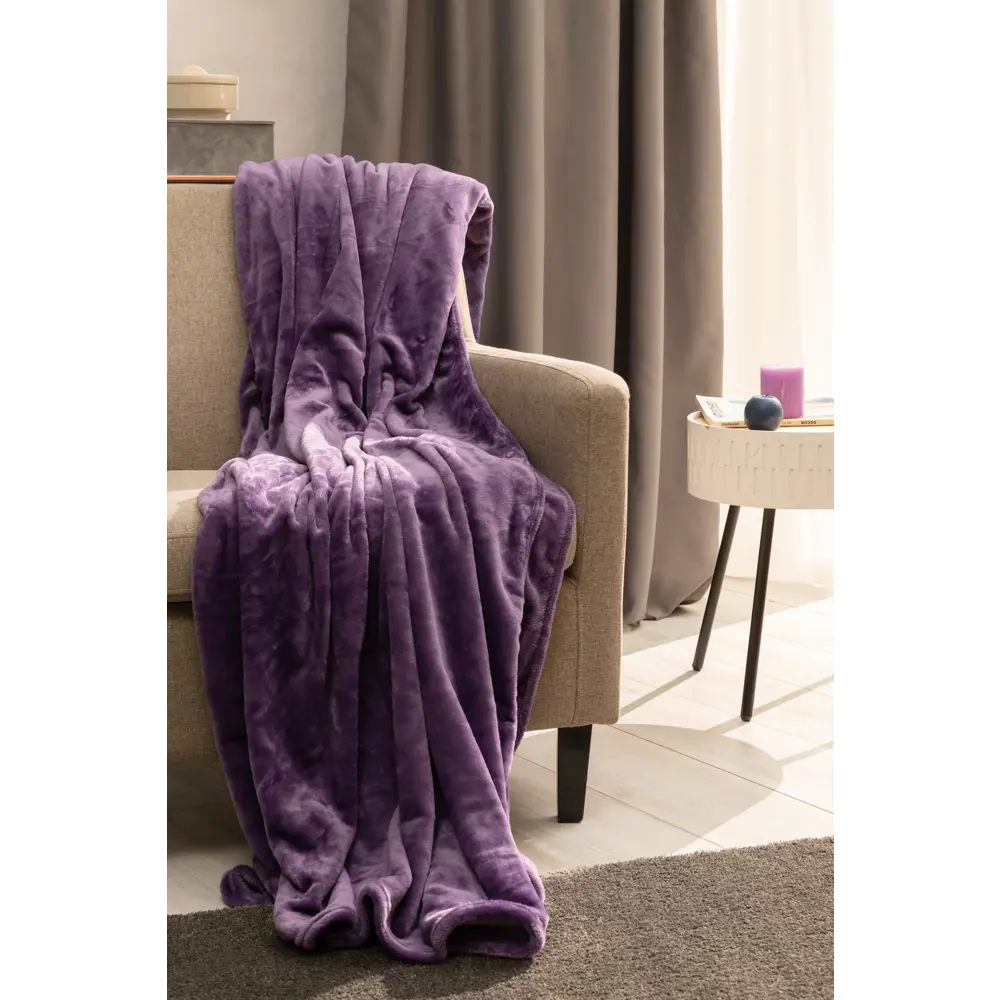 Плед Inspire Flamingo 200x220 см микрофибра цвет фиолетовый STLM-2150694 - Вид №3