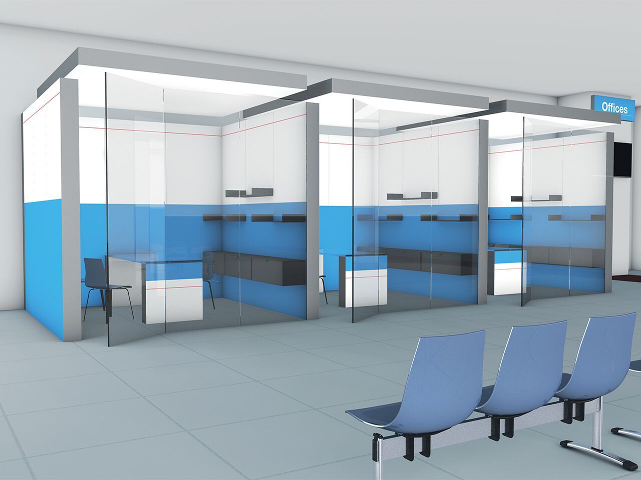 Алюминиевые конструкции и звукопоглощающая ткань для конференц-зала ABS Group CONFERENCE ROOM ARCH-00000398 - Вид №2