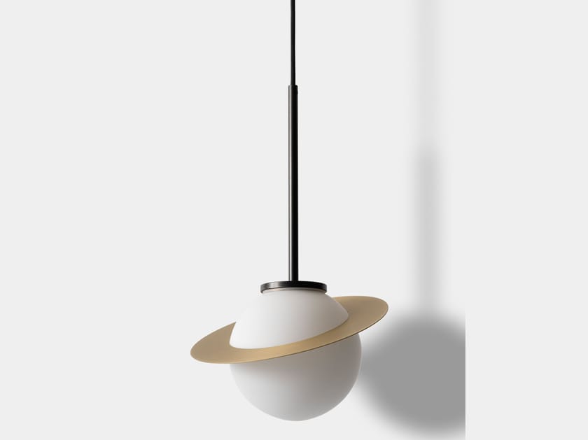 Светодиодный подвесной светильник из матового стекла и металла Pirovano SOLE 23 ARCH-00078423