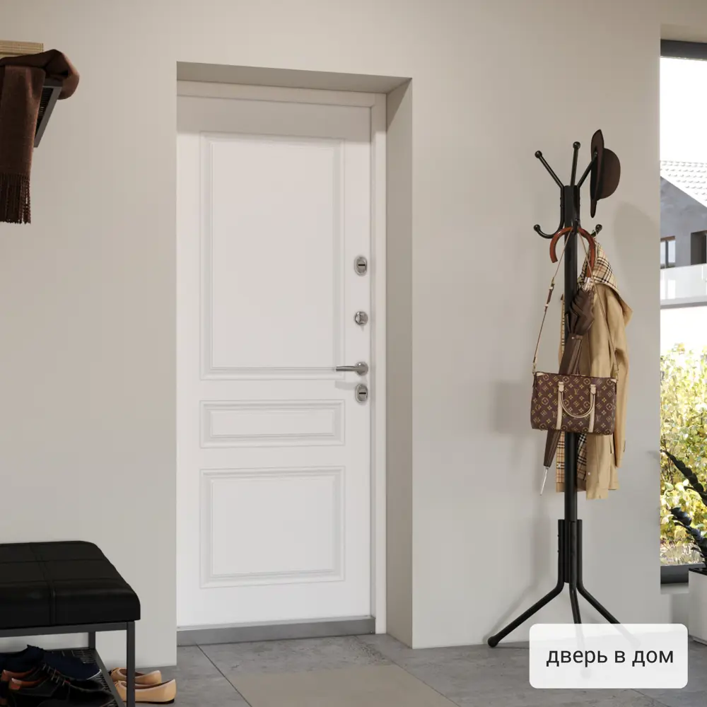 Дверь входная металлическая Термо С-2 эмаль Стелла 950 мм правая цвет белый TOREX STLM-2186190 - Вид №17