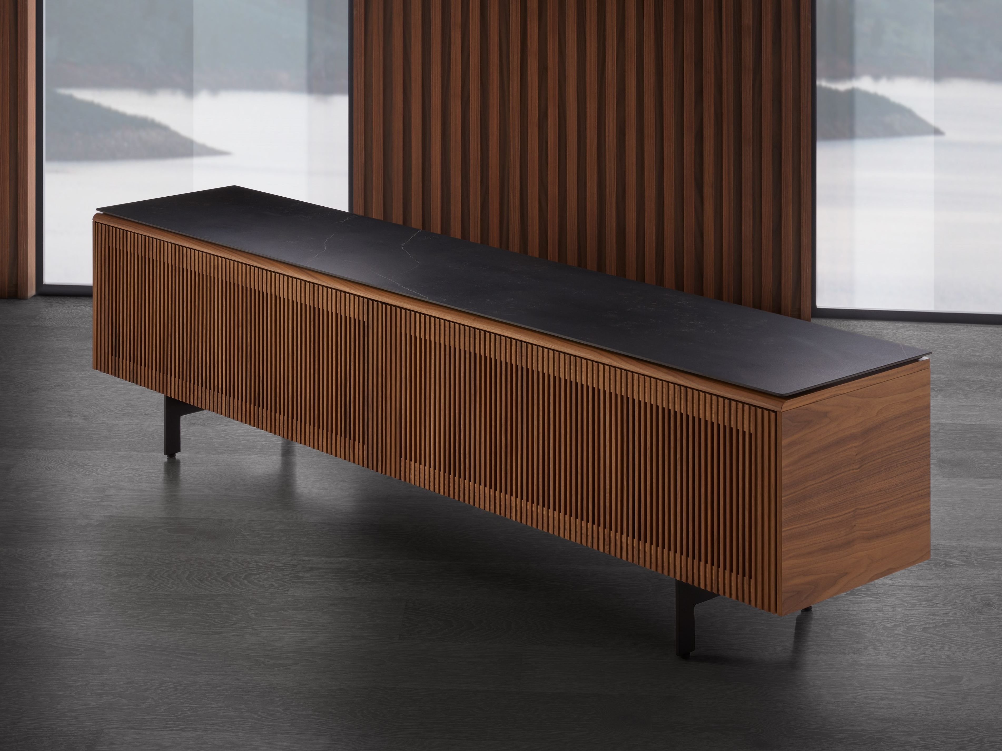 Деревянный шкаф для телевизора с откидными дверцами Punt Мальме ARCH-00024058 - Вид №4