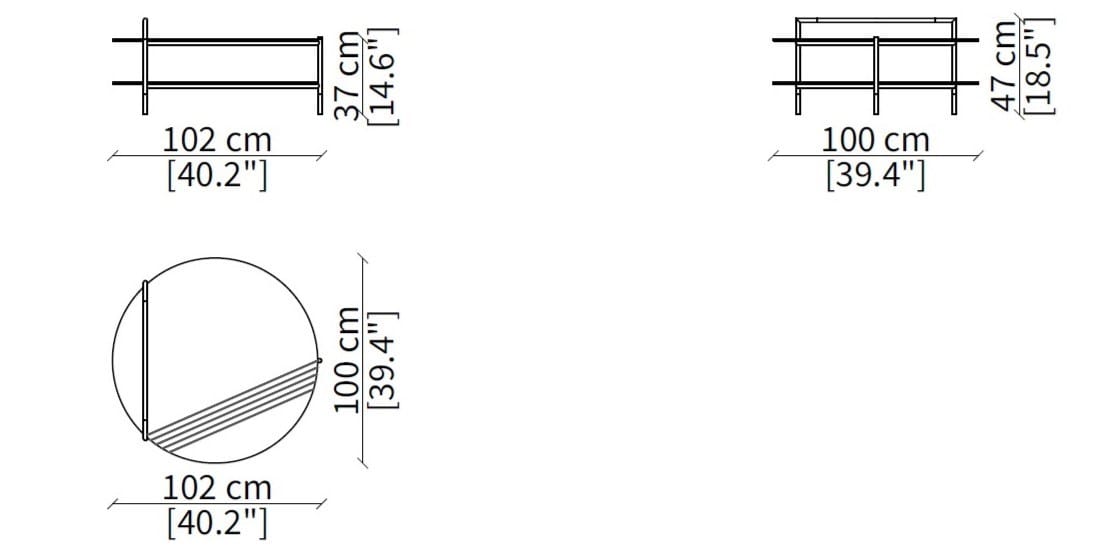 Круглый низкий журнальный столик Frigerio Кевин ARCH-00110772 - Вид №8