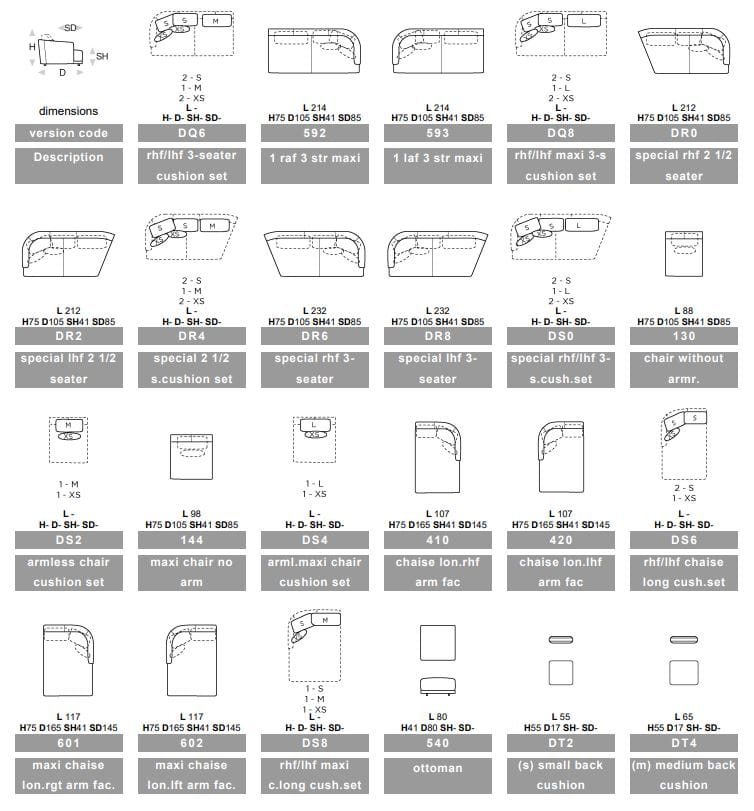 Съемный диван из ткани Calia Italia Superior ARCH-00022604 - Вид №8