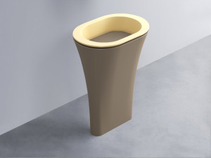 AMLA65-CN+AMPILO-AN+AMCOLO-AN Раковина Amedeo Ovale отдельностоящая cielo Enjoy + Amedeo