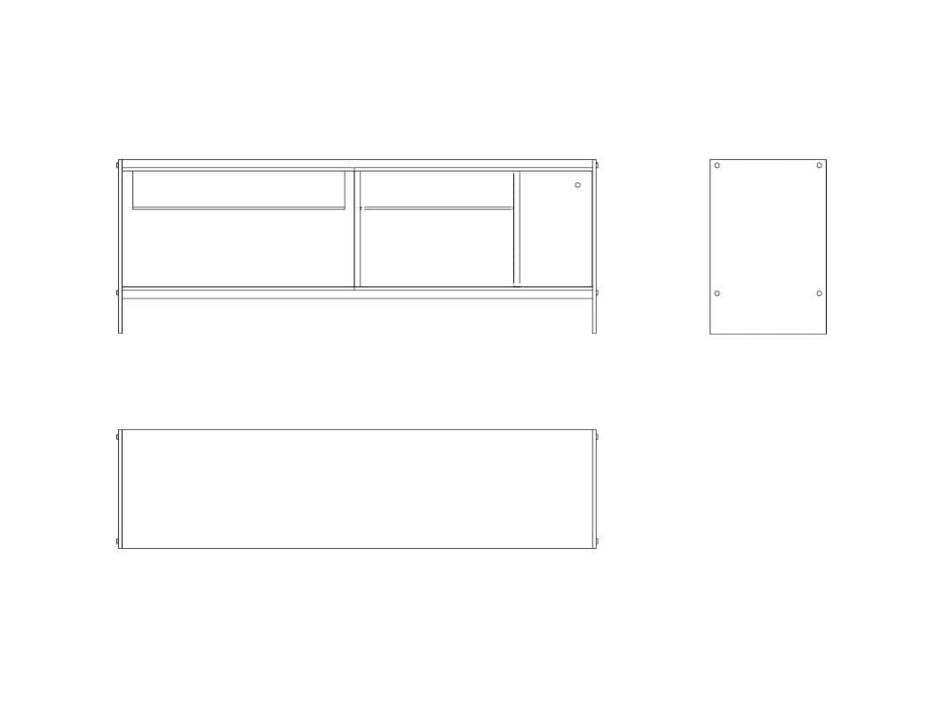 Шкаф для телевизора из дерева и терракотового стекла Naturedesign Origin ARCH-00029656 - Вид №5