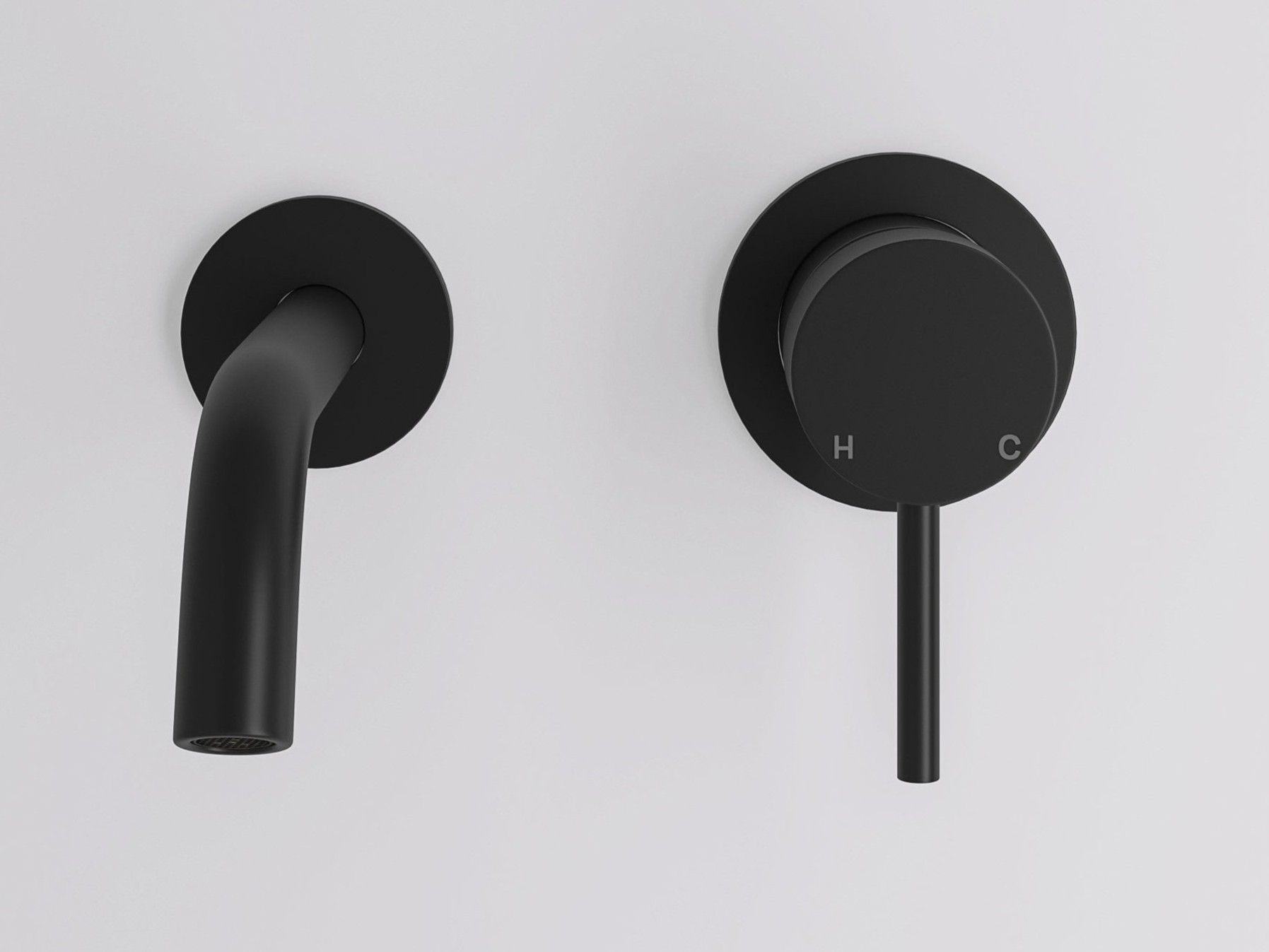 Однорычажный настенный смеситель для раковины с 2 отверстиями LUSSO Luxe ARCH-00103682