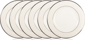 10667320 Lenox Набор из 6 тарелок закусочных Lenox "Чистый опал" 20,5см Фарфор костяной