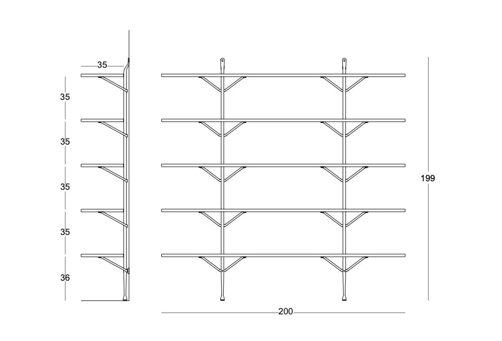 Книжный шкаф с подвесным днем Magis мастерская ARCH-00144892 - Вид №13
