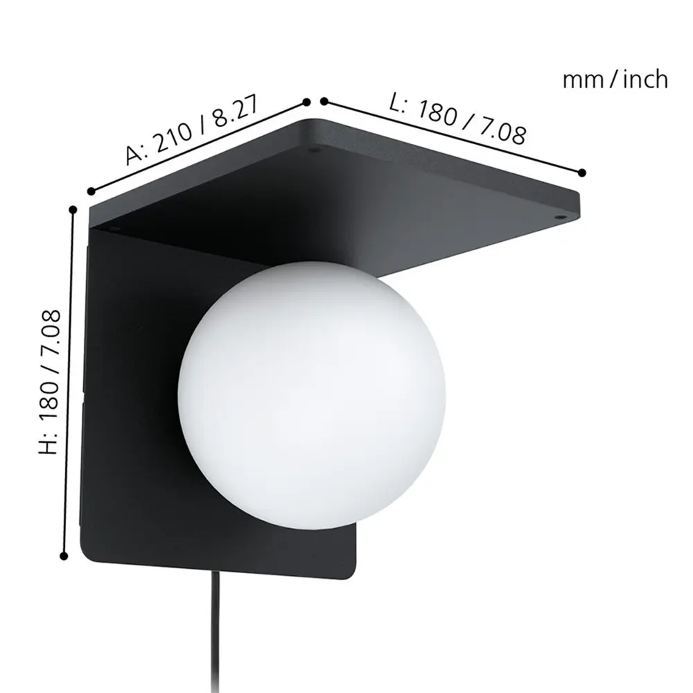 Бра Eglo Ciglie цвет черный STLM-2067368 - Вид №8