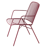 Shade 619 Кресло для отдыха со стальным каркасом на 4 ножках. Сиденье и спинка в стальном каркасе. Et al. Shade