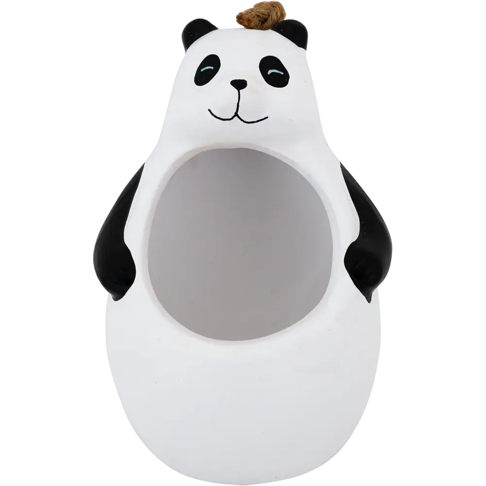 Кашпо-кактусник 10.5x10x13 см v0.15 л керамика чёрный/белый GARDMAX STLM-2126759