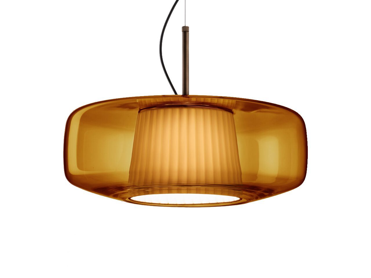 Выдувное стекло светодиодный подвесной светильник Vetreria Vistosi плиссе ARCH-00065405 - Вид №13